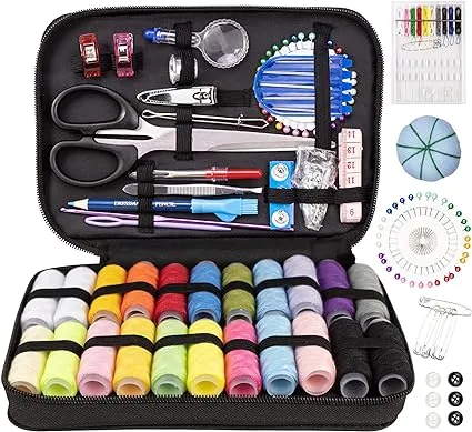 TALERLUV Needle and Thread Sewing Kit for Adults, Basic Hand Sewing Starter Set for Beginner, Travel, Small Fixes and Emergency Repairs, DIY Sewing Tools SuppliesTALERLUV Needle and Thread Sewing Kit for Adults, Basic…