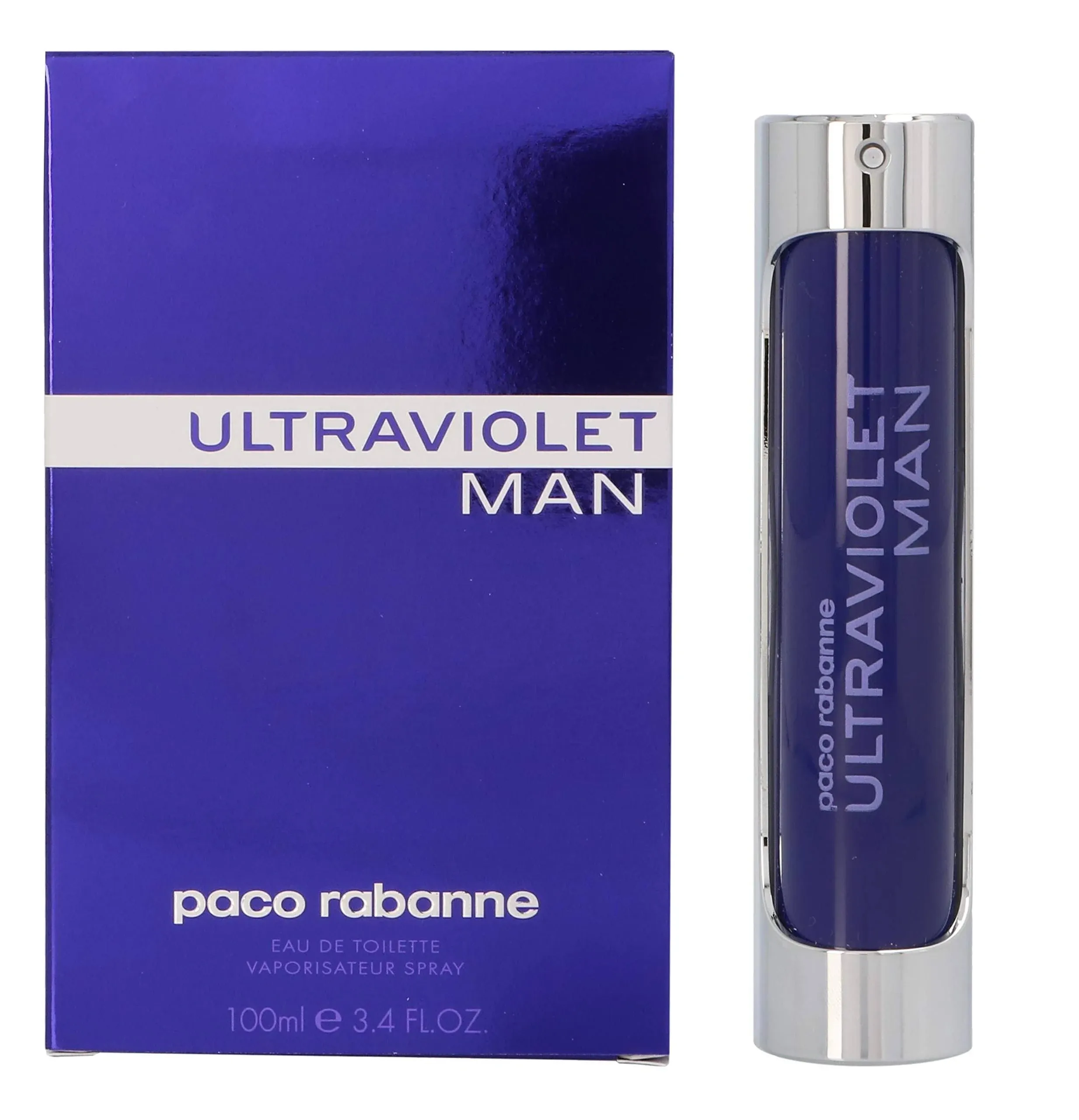 Ultraviolet by Paco Rabanne 3.4 oz EDT Cologne for Men New in Box