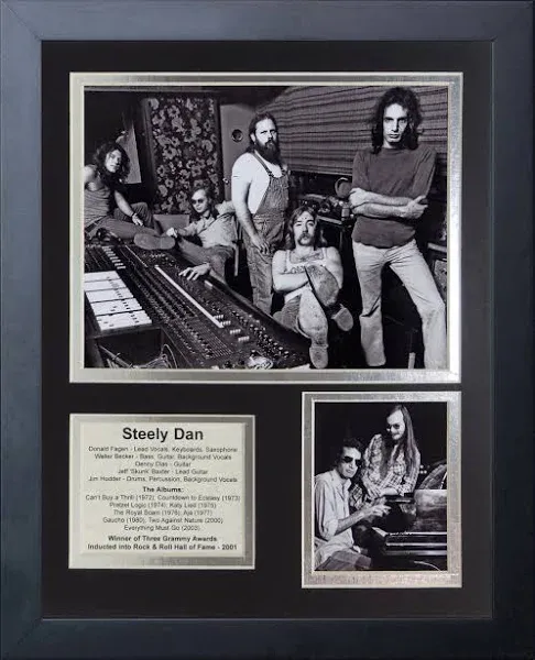 Steely Dan'S "Legends Never Die" Framed Photo Collage Measures 11 X 14.