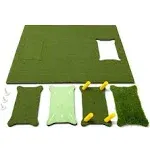 GoSports 5 ft x 4 ft PRO Golf Practice Hitting Mat, Includes 5 Interchangeabl<wbr/>...