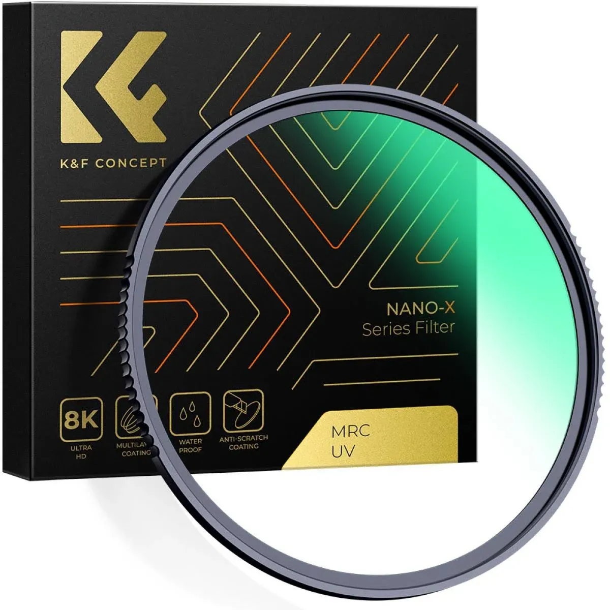 K&F Concept 86mm MC UV Protection Filter with 28 Multi-Layer Coatings HD/Hydrophobic/Scratch Resistant Ultra-Slim UV Filter for 86mm Camera Lens (Nano-X Series)