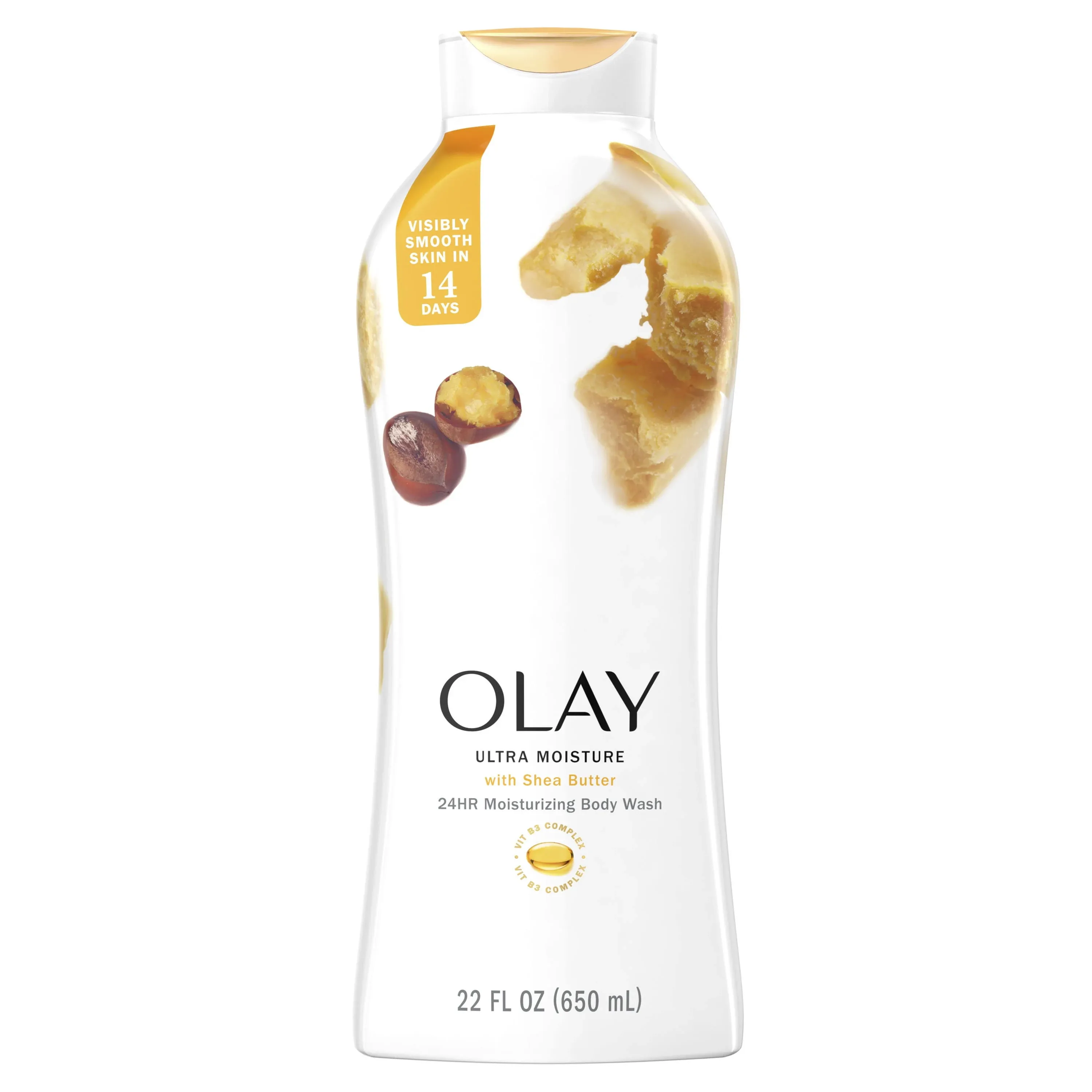 Olay Body Wash, Ultra Moisture, Shea Butter - 22 fl oz