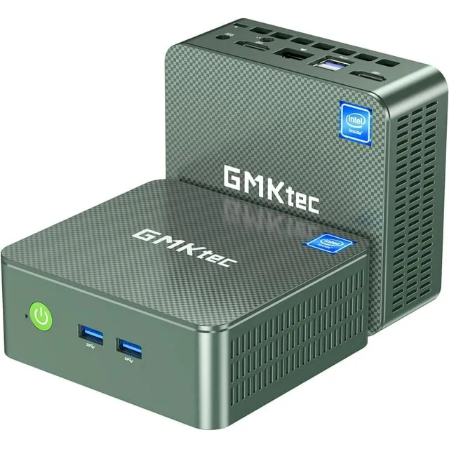 GMKtec Mini PC, Intel Alder Lake N100 Windows 11 Pro (3.4GHz), 8GB DDR4 RAM 512GB PCIe M.2 SSD, Desktop Computer 4K Dual HDMI Display/4x USB3.2/WiFi 6/BT5.2/RJ45 Ethernet Nucbox G3…