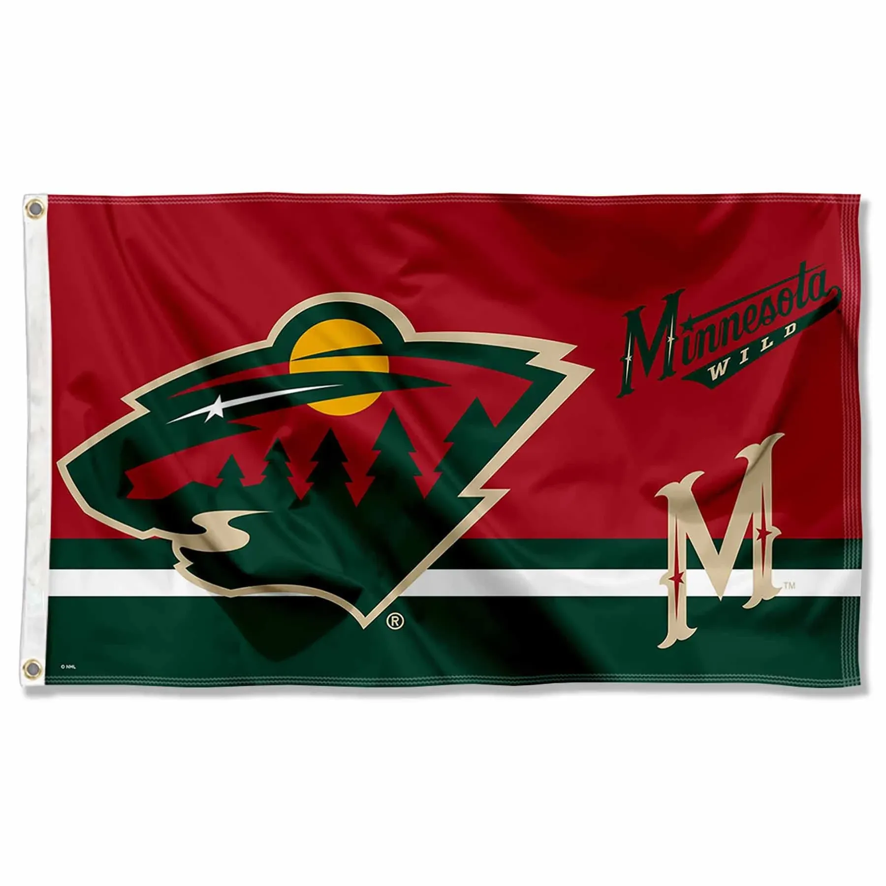 Minnesota Wild Logo Insignia Flag