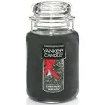 Yankee Candle Christmas Wreath Scented, Classic 22oz Large Jar Single Wick Candle, Over 110 Hours of Burn Time