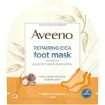 Aveeno Repairing Cica Foot Mask with Prebiotic Oat and Shea Butter