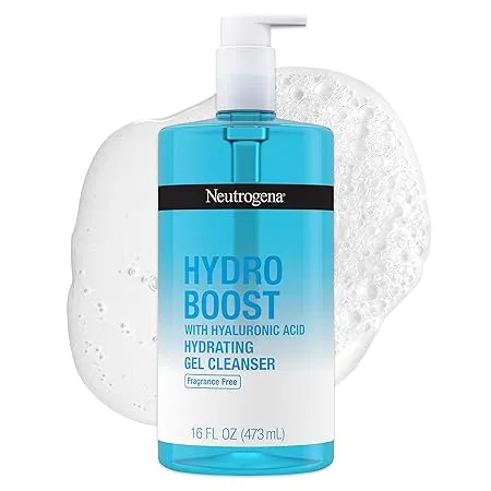 Neutrogena Hydro Boost Hydrating Gel Cleanser, Fragrance Free, 16 fl. oz