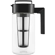 Takeya Premium Quality Iced Tea Maker with Patented Flash Chill Technology Made in the USA, BPA Free, 2 Quart, Avocado