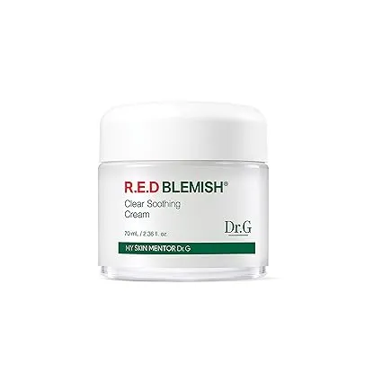 Dr.G Red Blemish Clear Yatıştırıcı Krem, 70ml - Hassas Akneye Eğilimli Ciltler İçin Nemlendirici İyileştirici Krem; Cica Yatıştırıcı Nemlendirici, Kore Cilt Bakımı, Kore Cilt Bakımı, Kbeauty, K Beauty, Kore Güzelliği