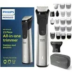 PHILIPS Norelco Multigroom 9000 Series MG9740-18-in-1 Precision Trimmer for Face, Head, and Body with Titanium Blades, 6-Hour Battery Life, and Showerproof Design