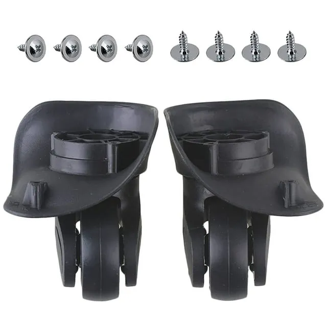 Luggage Wheels Replacement Plastic Left & Right Swivel Luggage Suitcase Caster ...