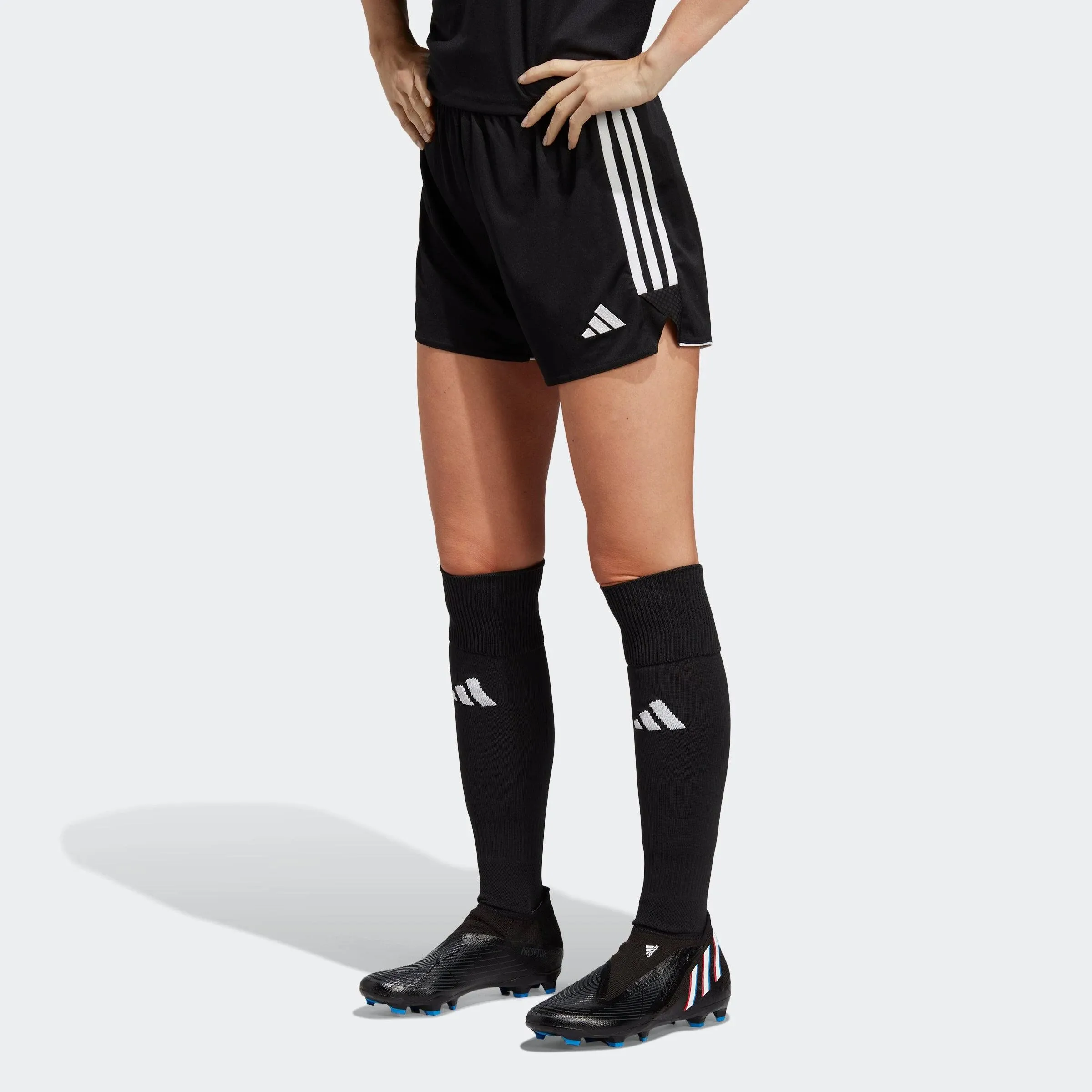 Adidas Women's Tiro 23 Soccer Shorts, Black/White / M