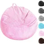 Kisoy Stuffed Animal Storage Bean Bag Chair Cover (no Filler) Washable Ultra Soft Corduroy Bean Bag Cover for Organizing Plush Toys or