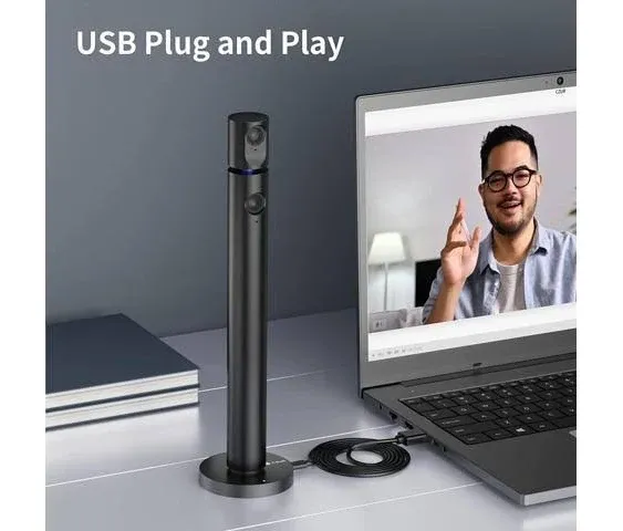 CZUR Halo Streaming Dual Webcam, Professional USB Web Camera 1080p with ...