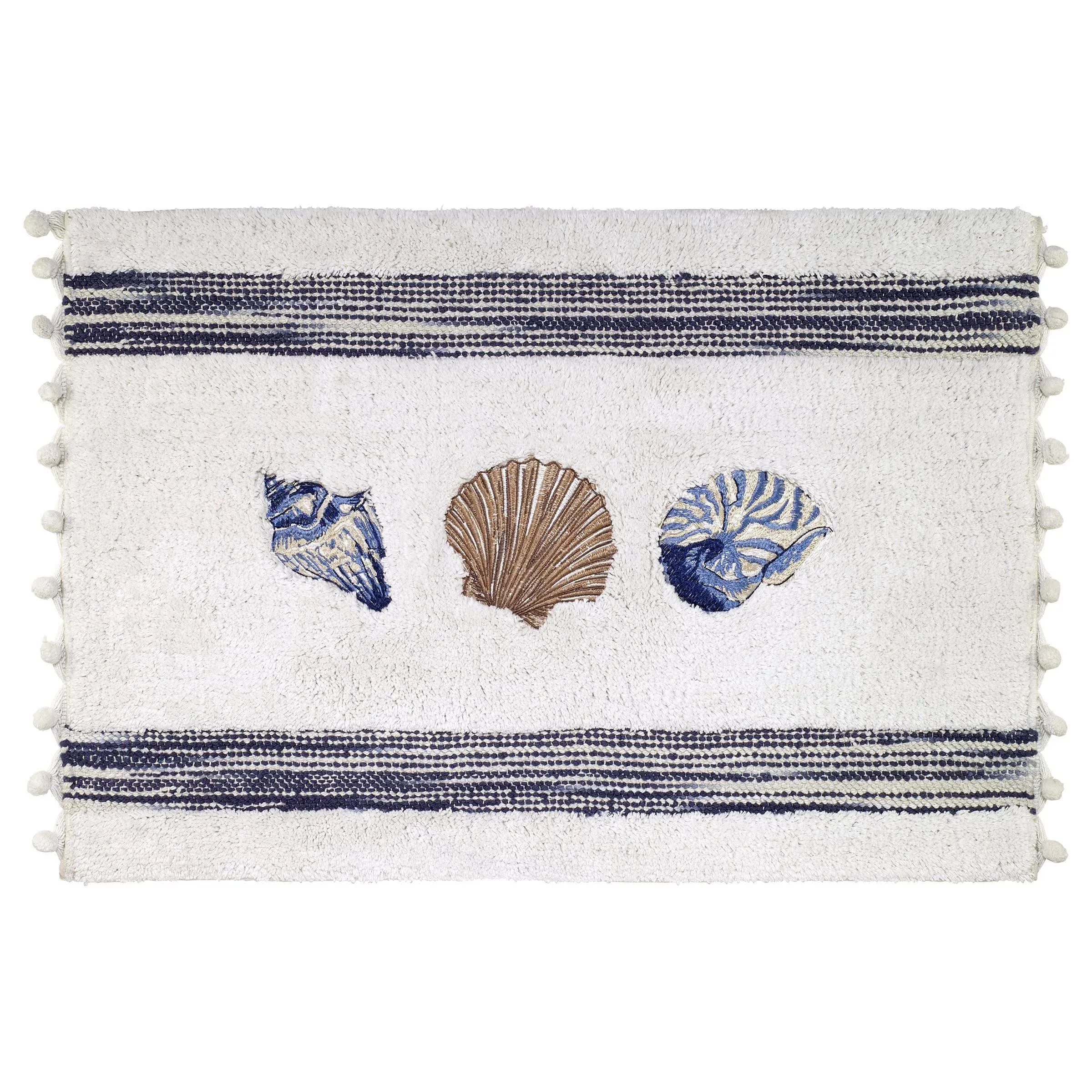 Avanti Linens - Bath Mat, Cotton Bath Rug, Oceanscape Inspired Home Decor (Blue Lagoon Collection, 20" x 30")