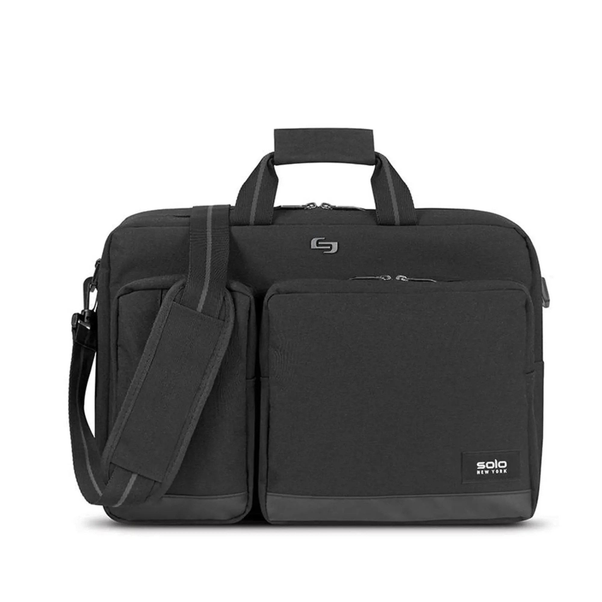 Solo New York Duane Hybrid Laptop Briefcase, Black