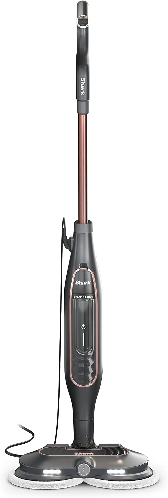 Shark S7201 Steam & Scrub with Steam Blaster Technology All-in-One Hard Floor Steam Mop with 3 Steam Modes & LED Headlights, Black