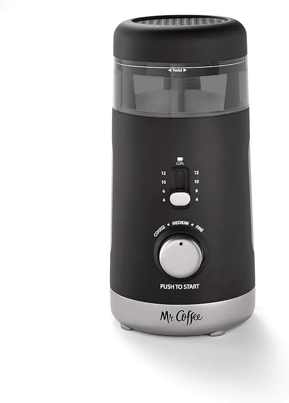 Mr. Coffee - Multi-Grind 12-Cup Automatic Coffee Grinder - Black