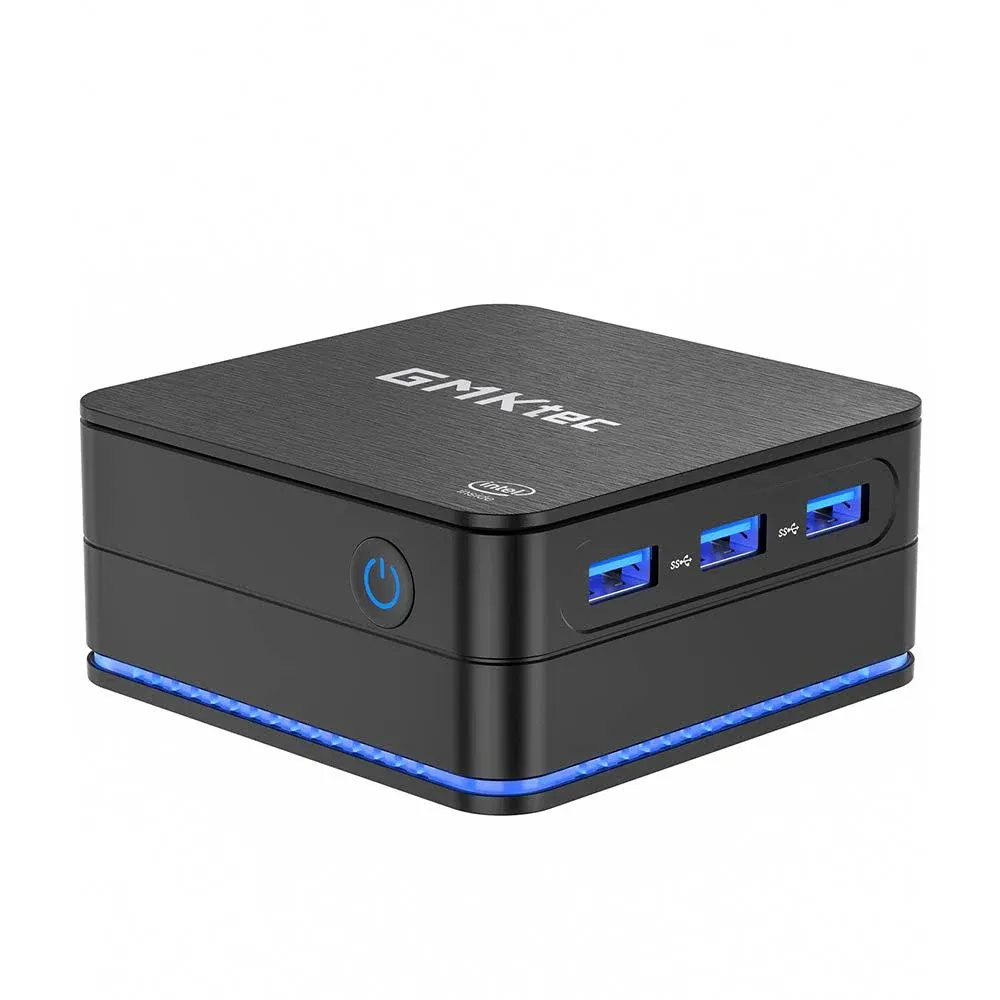 GMKtec Mini PC Windows 11 Pro 16GB RAM 512GB SSD, Micro Computers Intel 11th N6005 (3.3GHz) 4C/4T, Desktop Computer with 4K Triple Display, Dual LAN, WiFi6, BT5.2, NucBox7 for Office/Home/Business