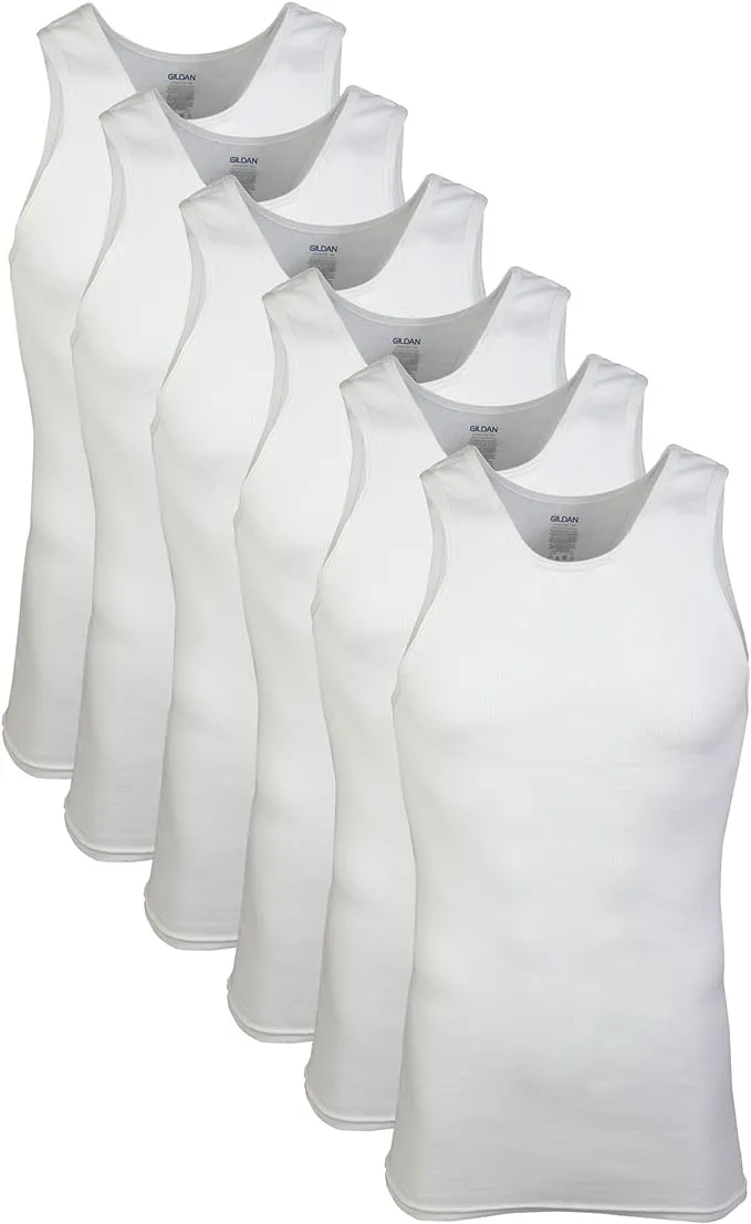 Gildan Men's A-Shirt Tanks, Multipack, Style G1104