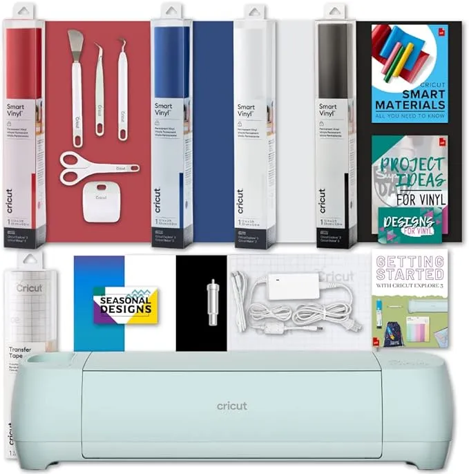 Cricut Explore 3 Ultimate Cutting Machine Bundle - Green