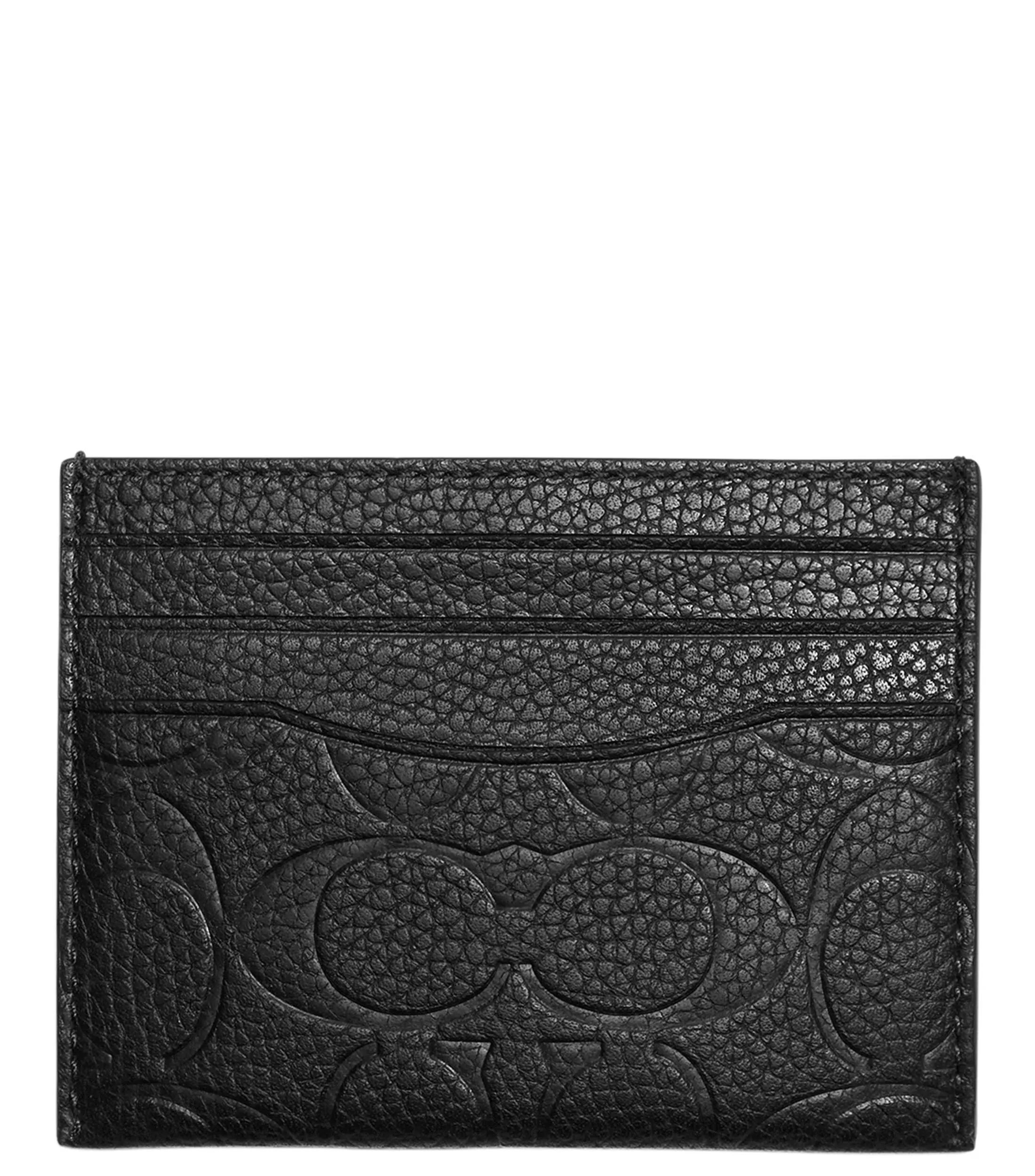 Coach Men's Flat Card Case - Black