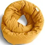 Infinity Pillow - Travel Neck Pillow - Machine Washable Ochre Yellow