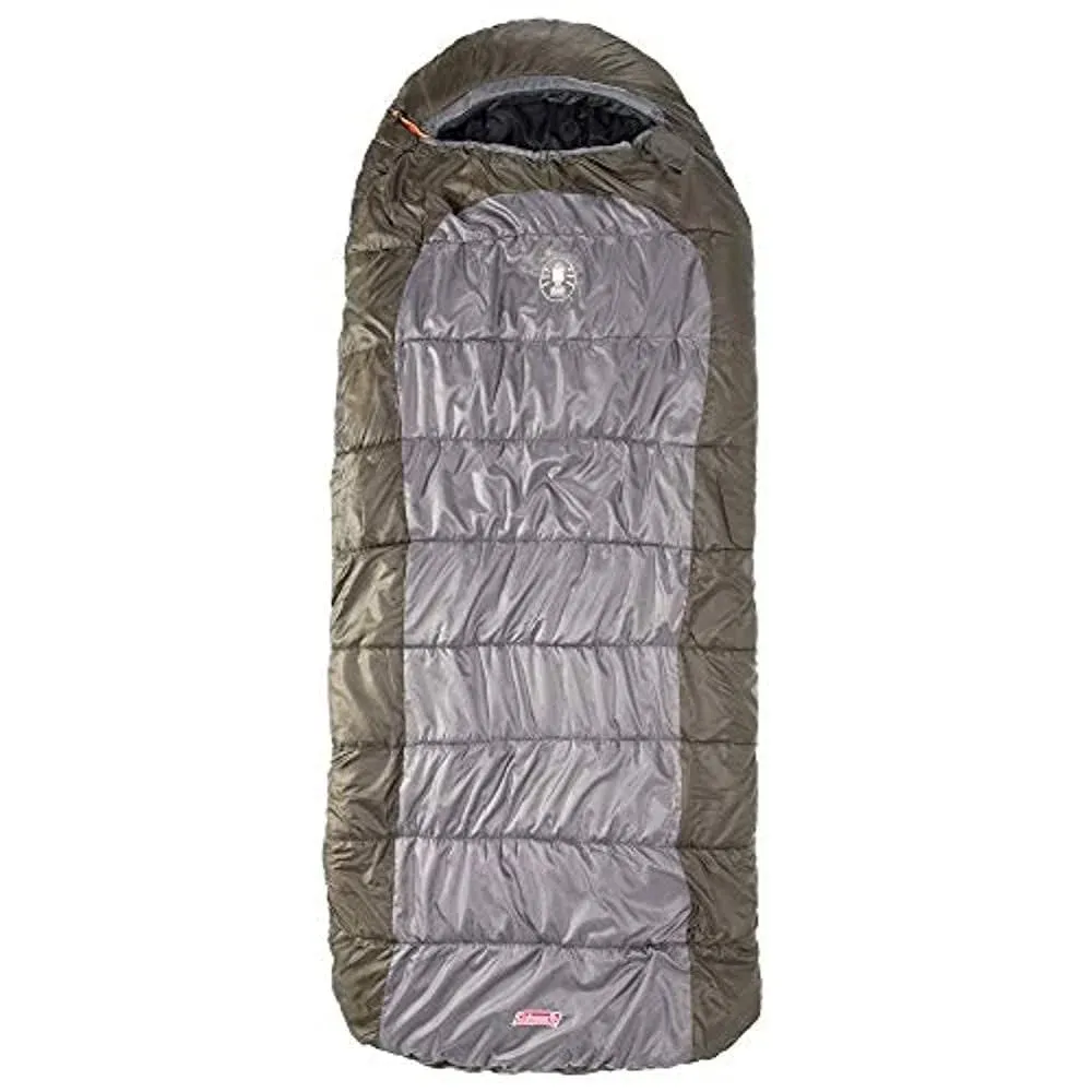 Coleman Big Basin Cold-Weather Sleeping Bag, 15°F &amp; Tall One Size, Multi 