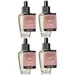 Bath and Body Works 4 Pack Aromatherapy Comfort Vanilla & Patchouli Wallflower Fragrance Refill 0.8 oz