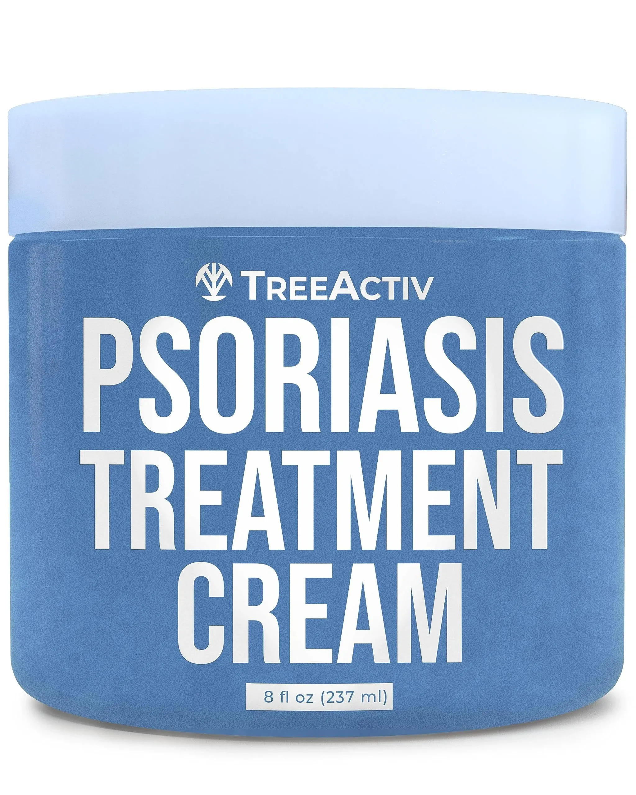 TreeActiv Psoriasis Treatment Cream, 8oz, Psoriasis Cream with Hyaluronic Acid ...