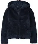 The Children's Place Girls Sherpa Zip Up Hoodie