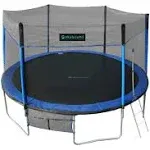 SkyBound Trampoline with Safety Enclosure Net - 10ft 12ft 14ft 15ft 16ft Large Outdoor Backyard ASTM Approved Trampolines for Kids & Adults - Heavy Duty Trampoline - Outdoor High Jump Play Trampoline