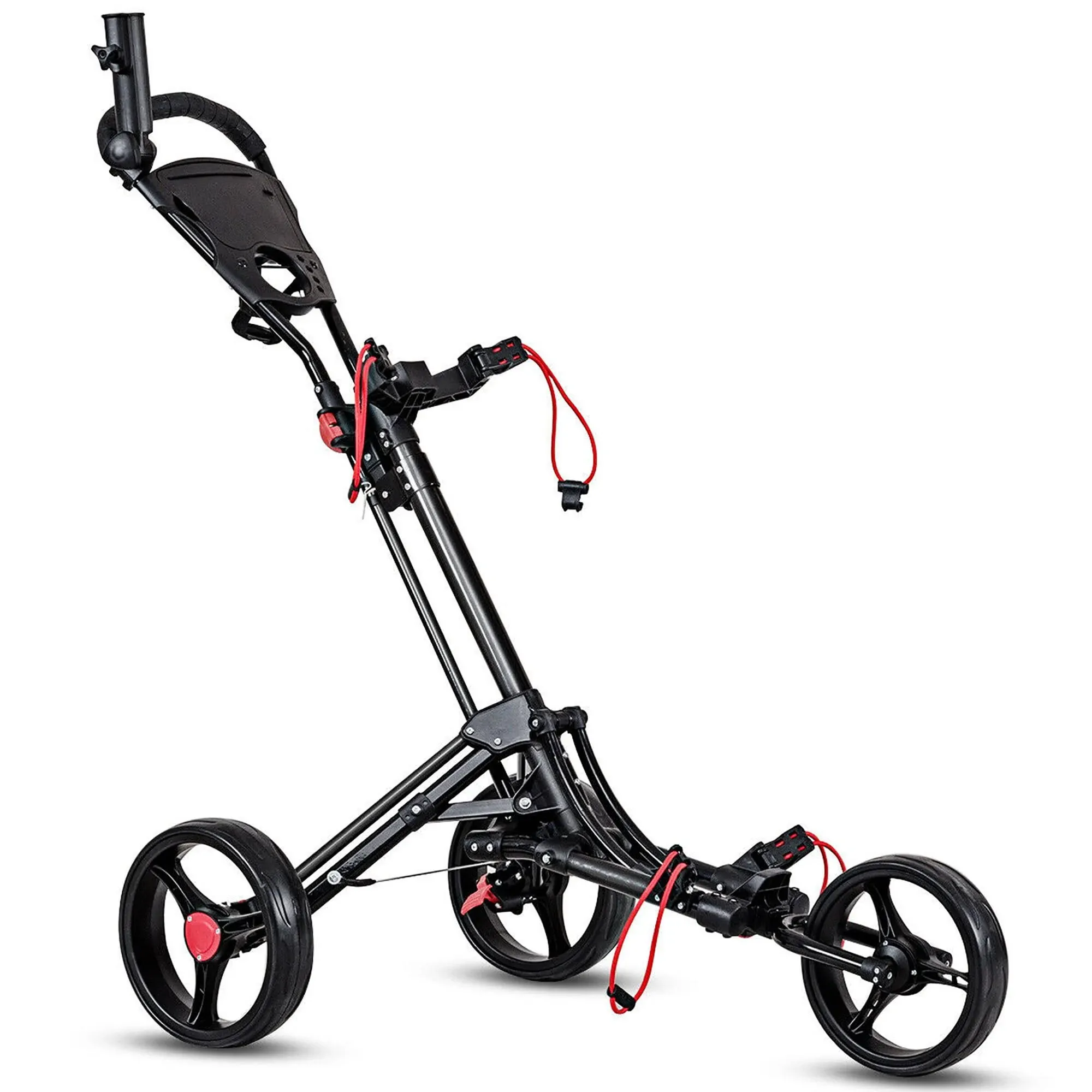 Foldable 3 Wheel Golf Pull Push Cart Trolley