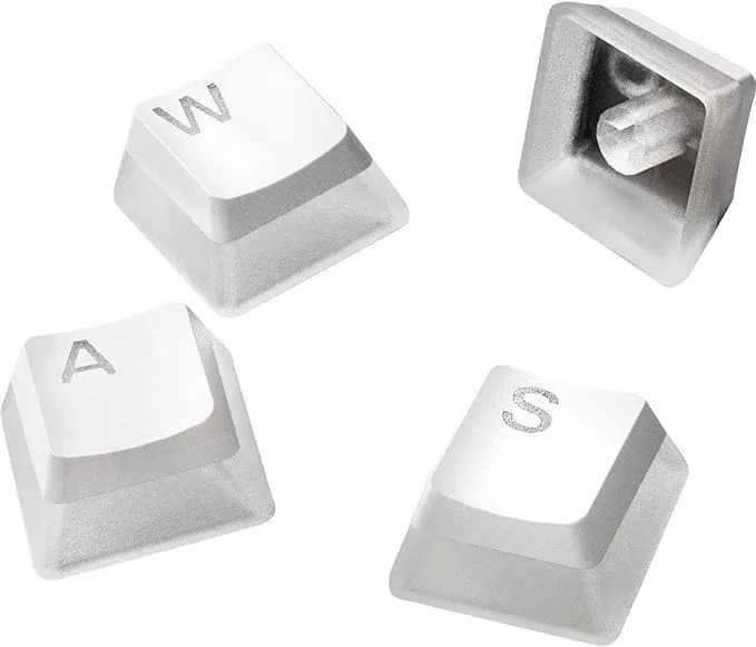 SteelSeries PRISMCAPS - Double Shot Pudding-Style Keycaps - Durable PBT Thermoplastic - Compatible with a Wide Range of Mechanical Keyboards - White