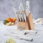 Cusinart Block Knife Set, 12pc Cutlery Knife Set with Steel Blades for Precise Cutting, Lightweight, Stainless Steel, Durable & Dishwasher Safe, C77SSW-12P