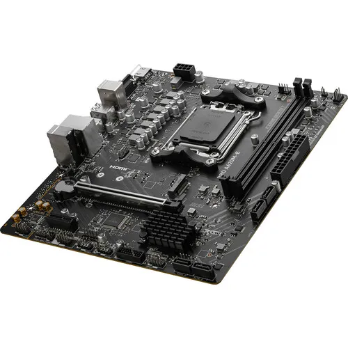 MSI Pro PRO A620M-E Gaming Desktop Motherboard - AMD A620 Chipset - Socket AM5 - Micro ATX - Ryzen 7 Processor Supported - 64 GB DDR5 SDRAM Maximum RAM - DIMM, UDIMM - 2 x Memory Slots - Gigabit Et...