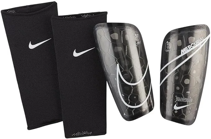 Nike Mercurial Lite Shin Guard (Black/Black/White, Small)