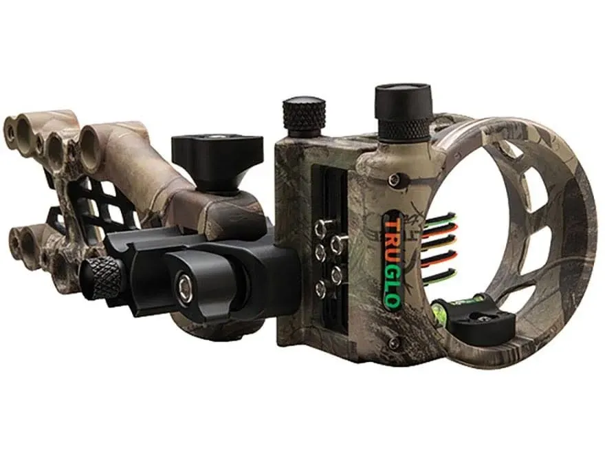 Truglo Crbn Hybr Mic 5 Ambidextrous Xtra Camo Bow SightTg7515j