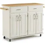 Dolly Madison White Kitchen Cart