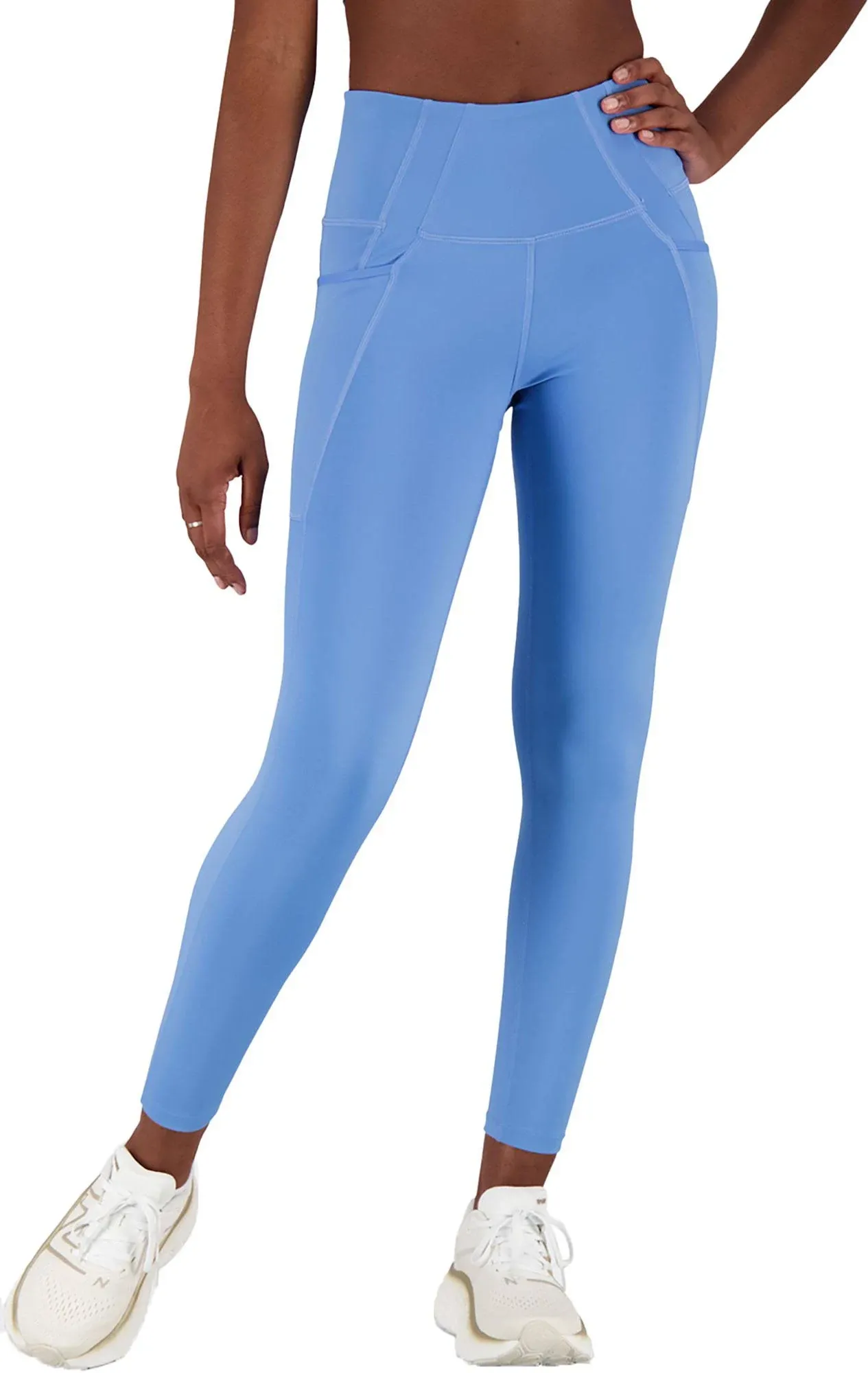 New Balance Women's Shape Shield 7/8 High Rise Pocket Tights, Heritage Blue / S