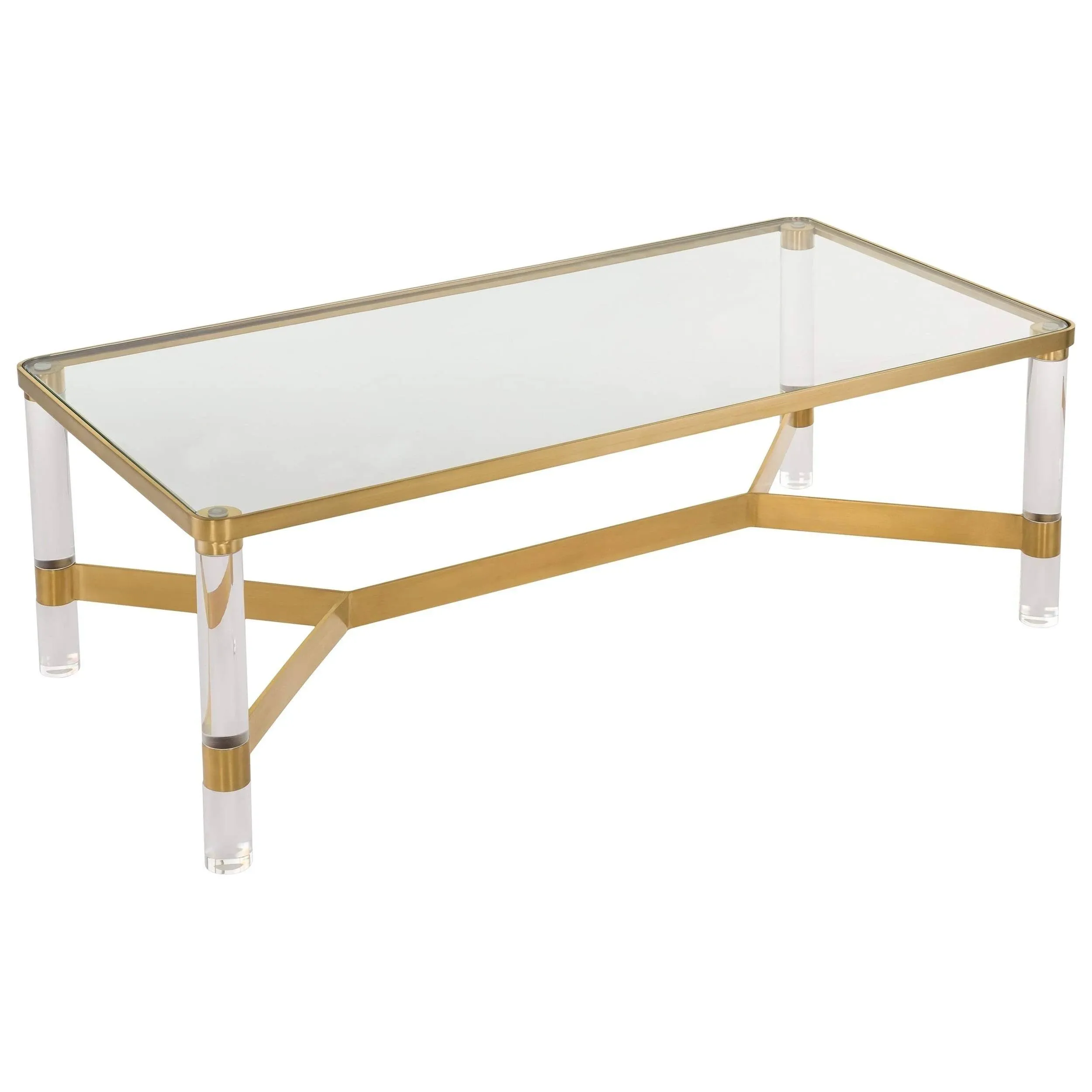 Safavieh Couture Collection Suzanna Acrylic Coffee Table, Bronze