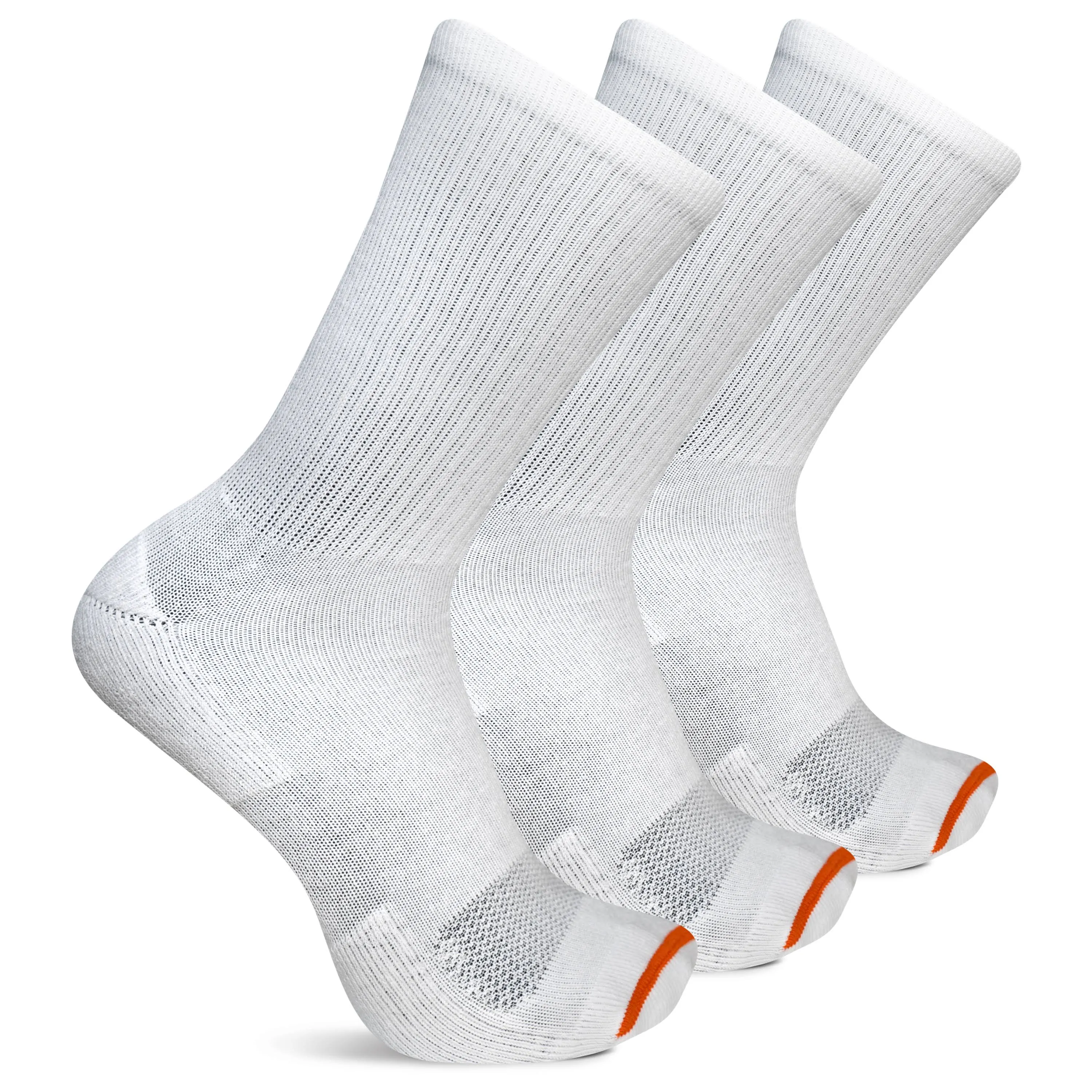 Merrell Men's and Women's Cushioned Cotton Socks-3 Pair Pack-Unisex Breathable Mesh Comfort Zones