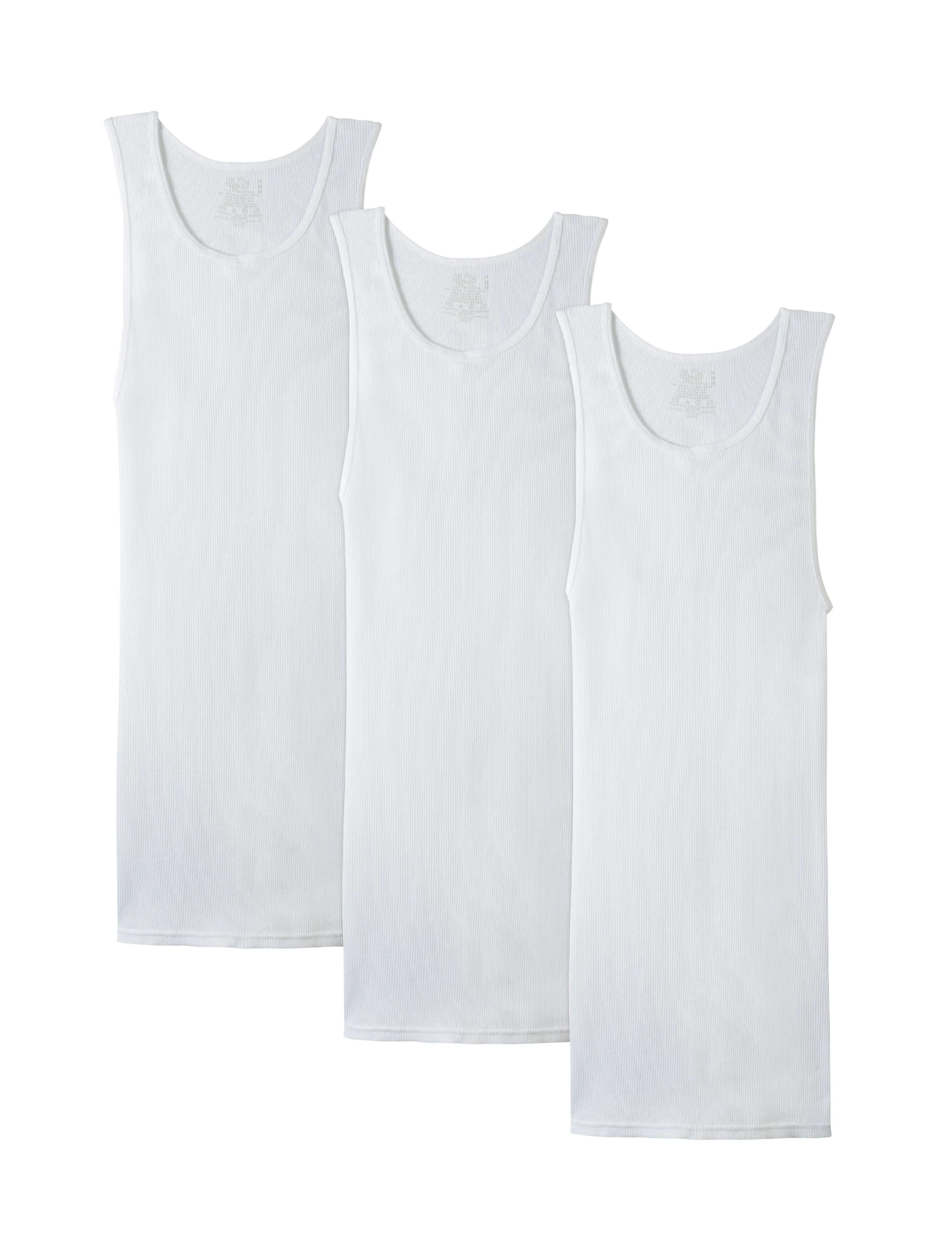 Fruit of The Loom Men&s A-Shirt - White 3 Pack