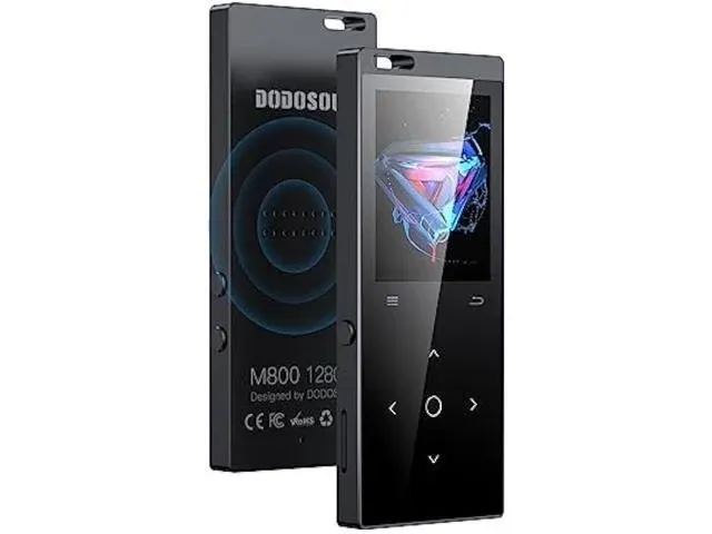 128GB MP3 Player, DODOSOUL Music Player with Bluetooth 5.2, Shuffle, Single Loop, FM Radio, Built-in HD Speaker, Voice Recorder, Mini Design, HiFi Sou