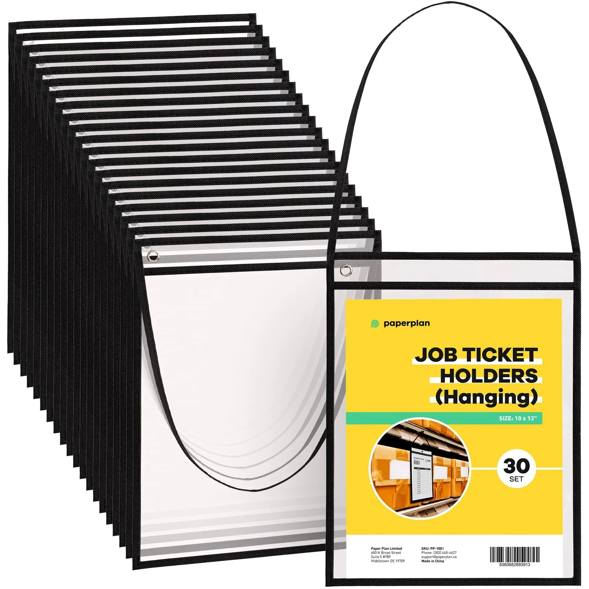 Hanging Job Ticket Holders 9X12 (30 Pack) - Dry Erase Document Holder - Shop Hol