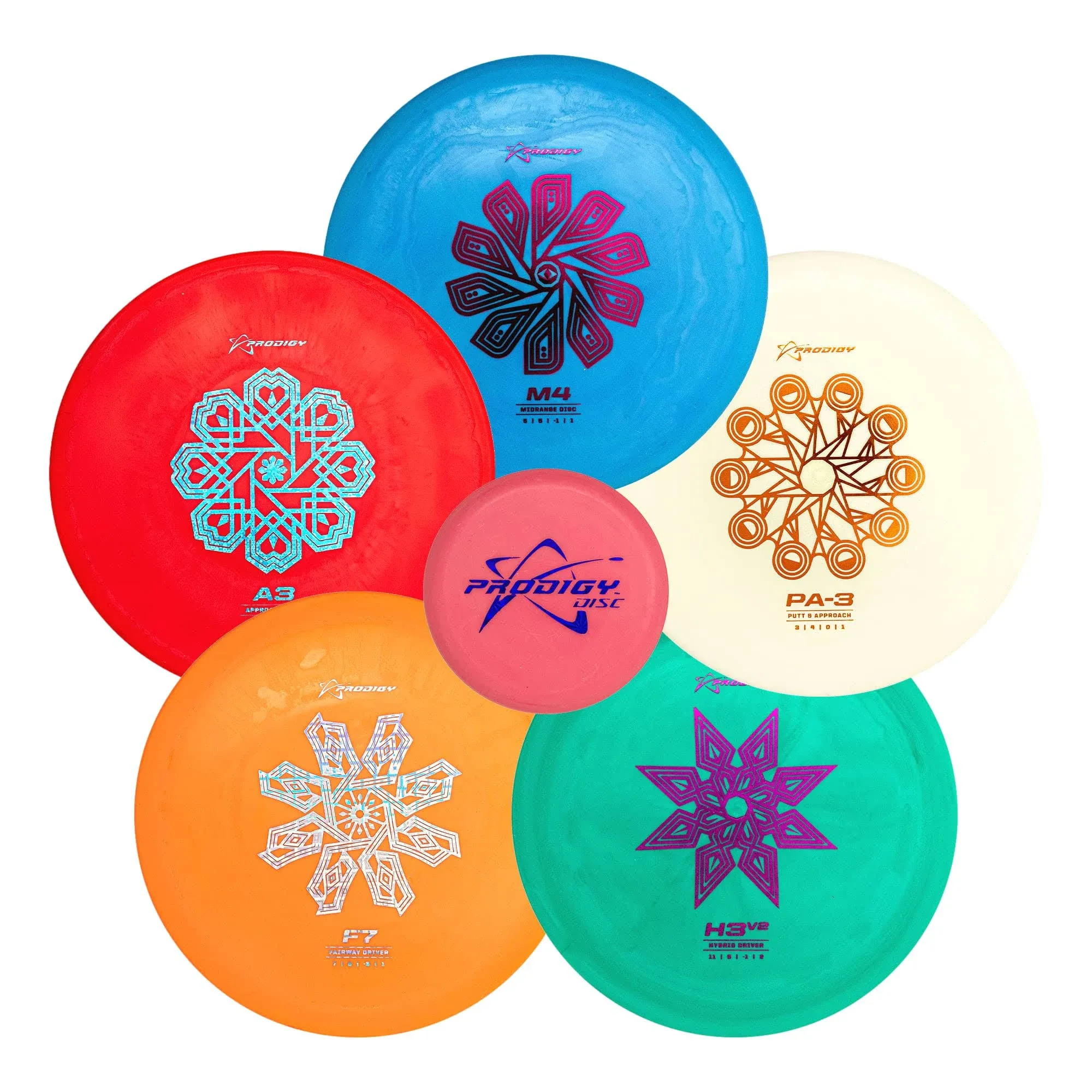 Prodigy Disc Golf Starter Set | Beginner Frisbee Golf Discs Set | Disc Golf Accessories for Men & Women | Perfect Beginner Disc Golf Set | Frisbee Disc Golf Sets | Weights 170g+ (Colors May Vary)