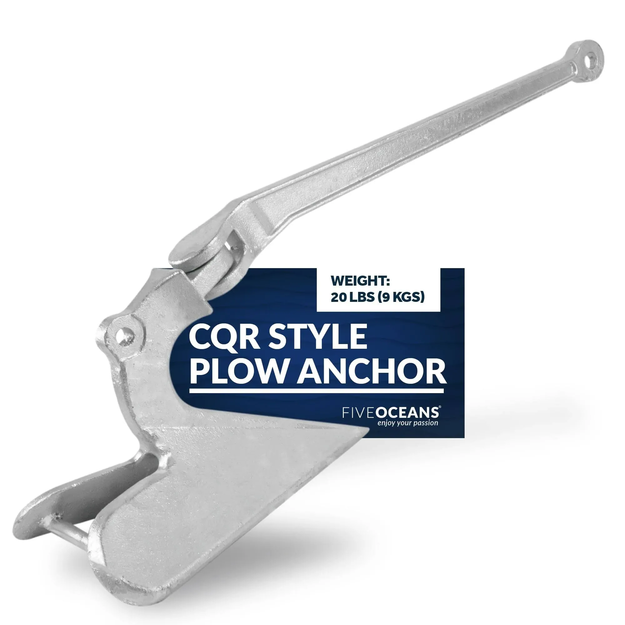 CQR Style Plow Anchor,  20 Lb / 9 Kg Hot Dipped Galvanized Steel  | eBay