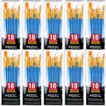 AROIC Paint Brushes, 10 Pack Pcs Acrylic Paint Brushes Artist Paint 100 Blue