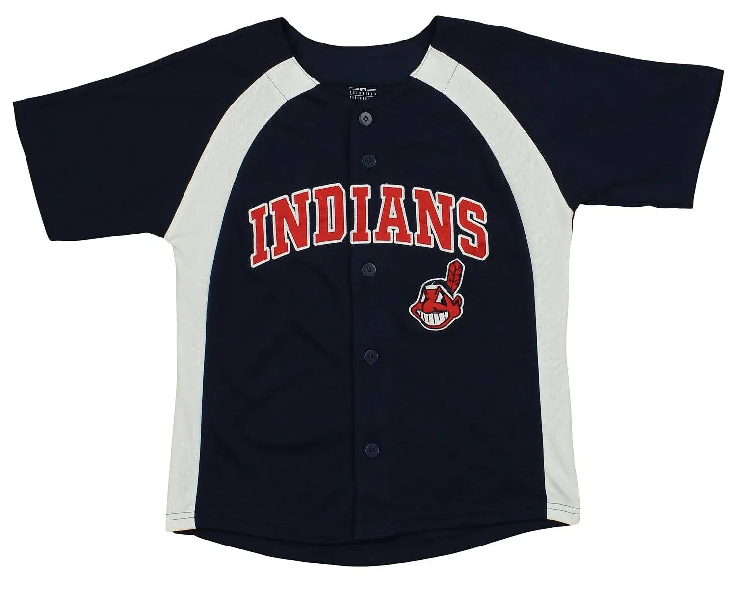 Outerstuff MLB Youth Boys Cleveland Indians Blank Baseball Jersey, Navy - 