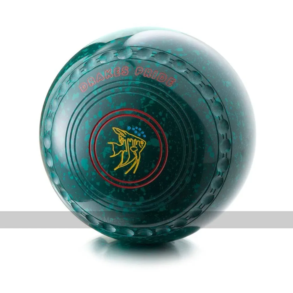 Drakes Pride Professional Bowls - Green / Green, Gripped, Size 3, Heavy